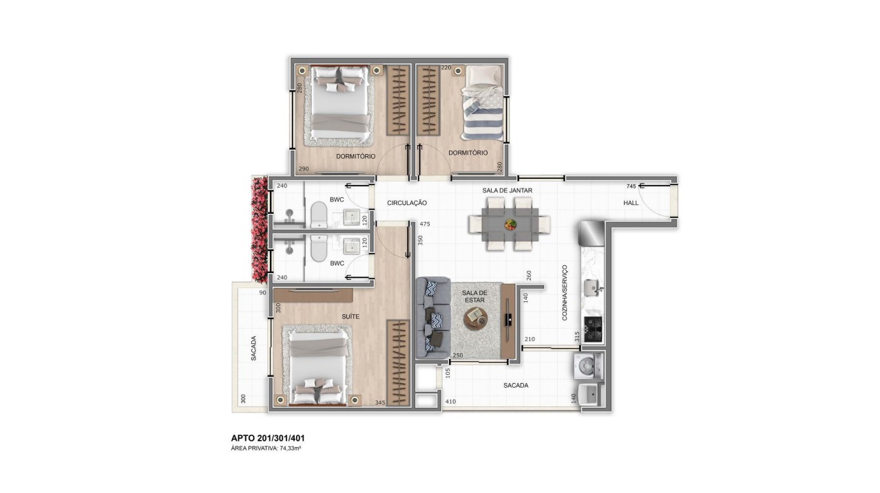 Residencial Gisele Planta Apto 01 Thumbnail