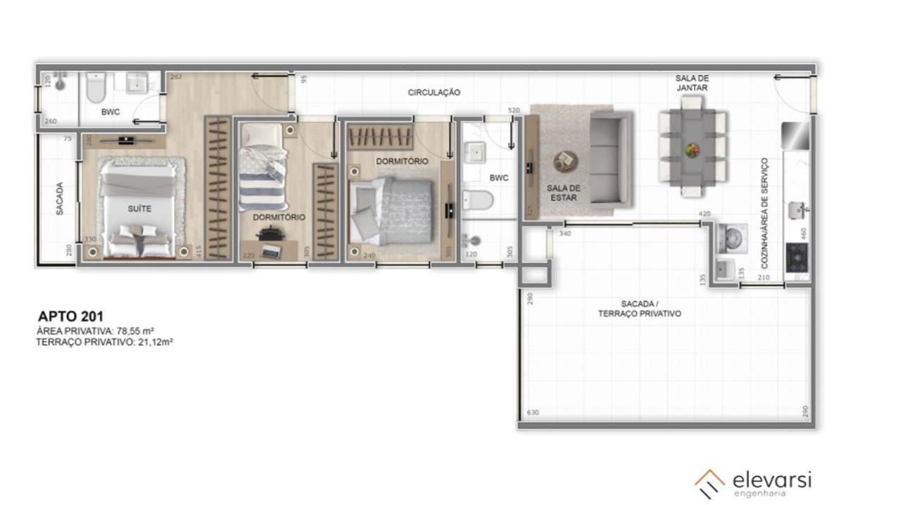 Residencial Patricia Planta 61m2 Thumbnail