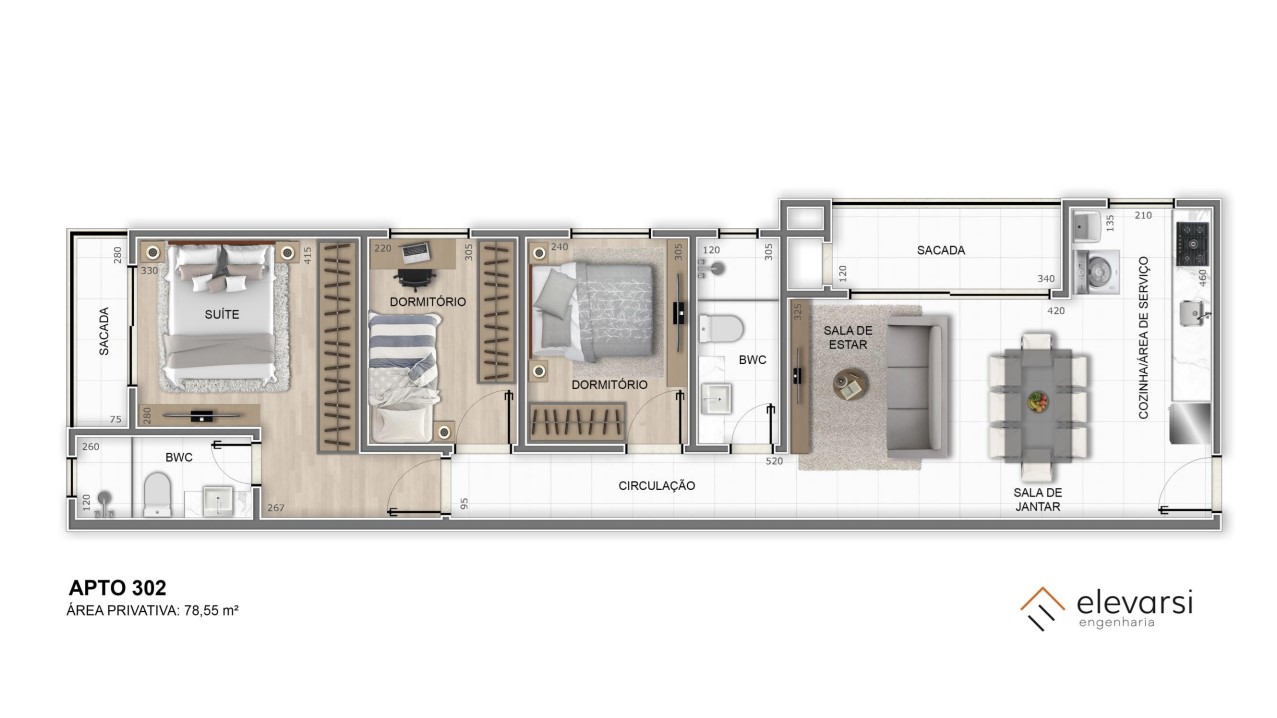 Residencial Patricia Cobertura 157m2 Thumbnail